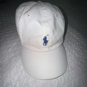 Barely worn white polo hat